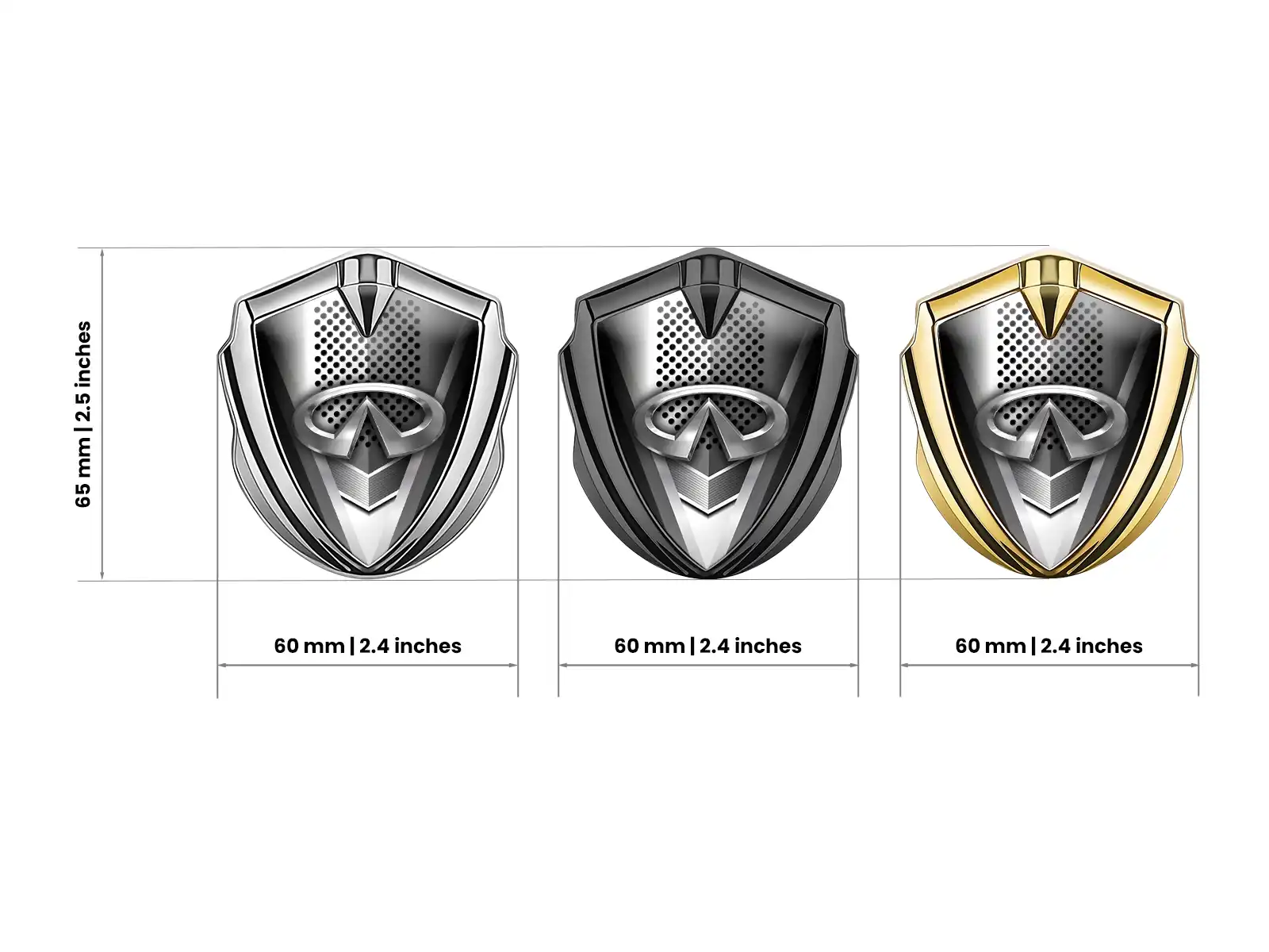 Infiniti Auto Logo Abzeichen Max Design Robustes Metall 